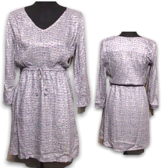 Lucky Brand NWT - Sz XS - cute flowy 3/4 arm dress - Picture 2 of 9